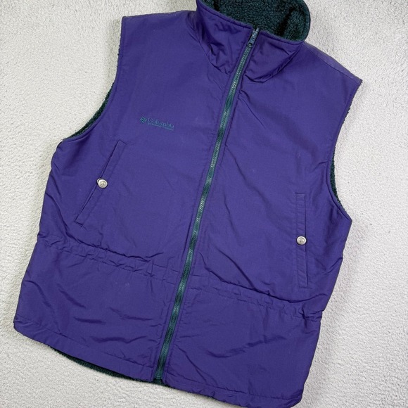 Columbia Jackets & Blazers - Vintage Columbia‎ reversible fleece vest